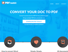 Tablet Screenshot of pdftoolkit.net